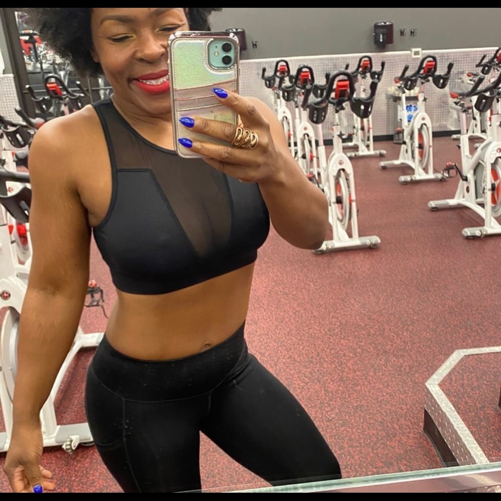 MESH CROP SPORTS BAR